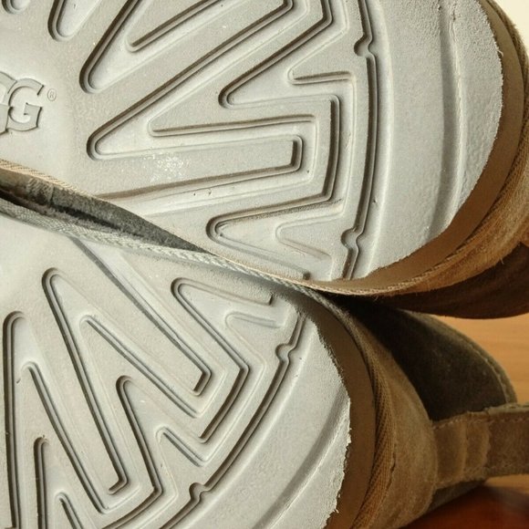 Unisex UGG NEUMEL Suede Lace Up Ankle Boots 1017320K Gray Size 6 Kids - Picture 9 of 12